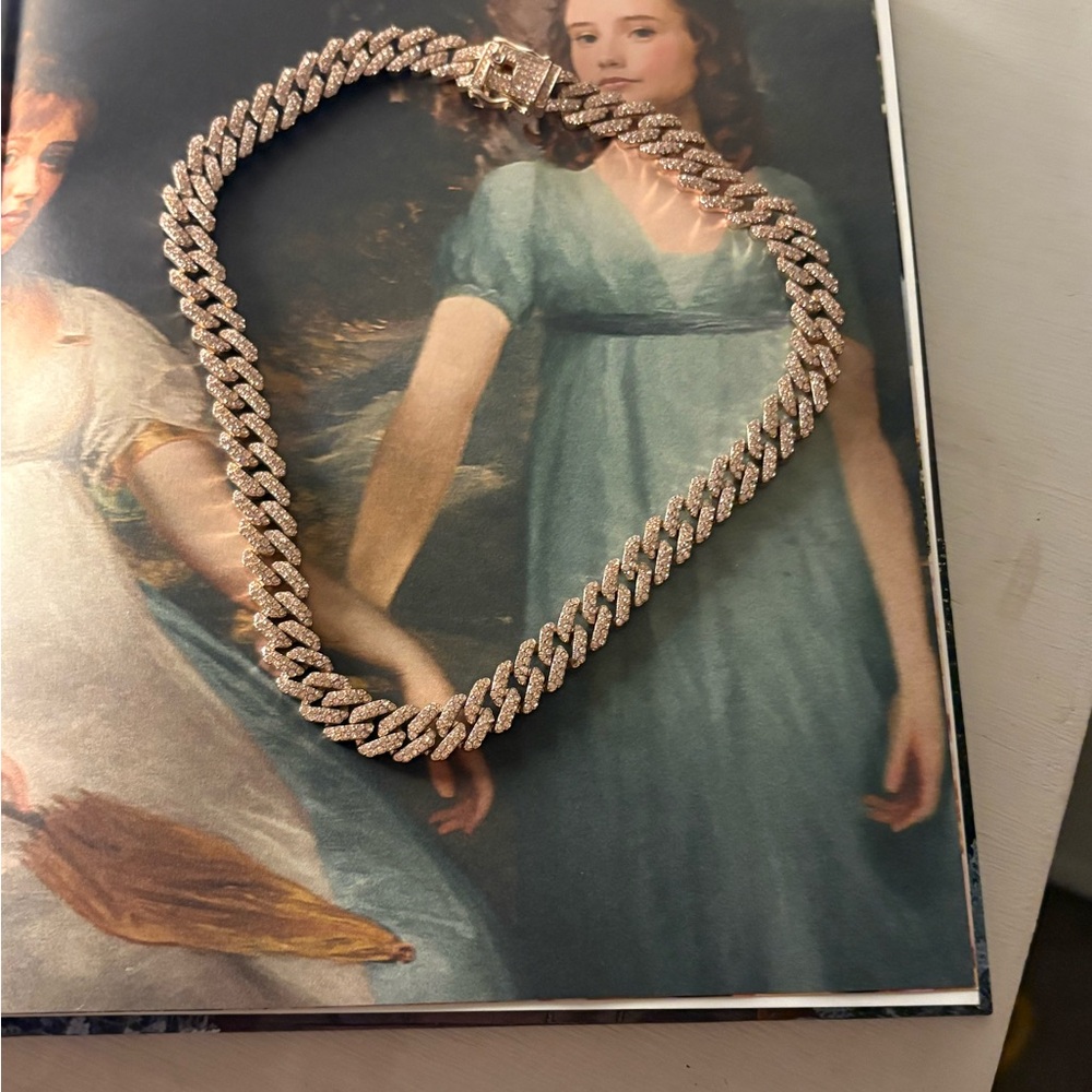 Rose Gold Cuban Link Necklace - Women Jewelry